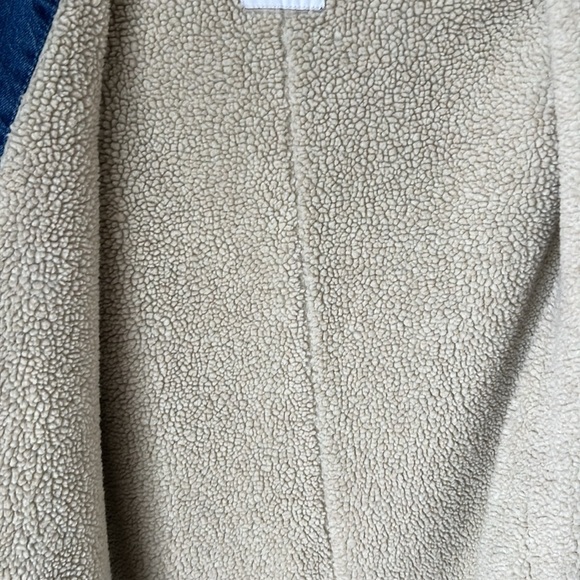 Zara denim Sherpa lined trench coat - Picture 10 of 10